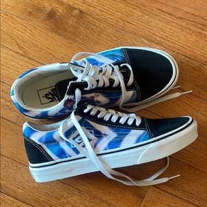 Vans Black and Blue Casual Sneakers
